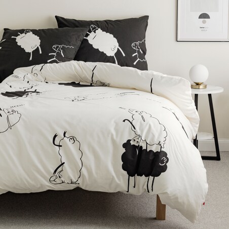 Cotton Bed Linen Sheeperos 140x200 cm