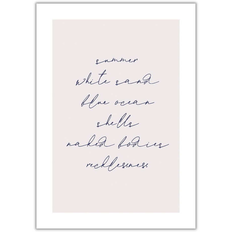 plakat summer 30x40 cm