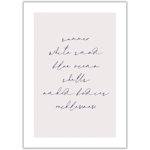 plakat summer 30x40 cm