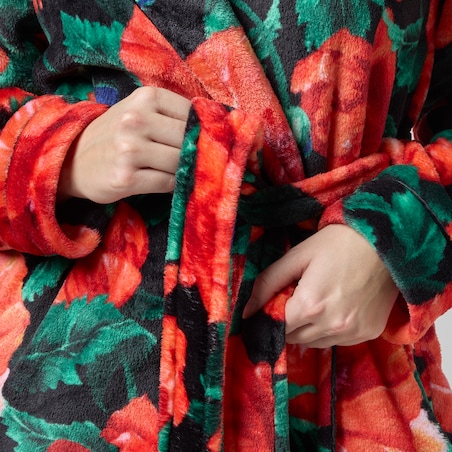 Szlafrok Casinos z motywem kwiatowym