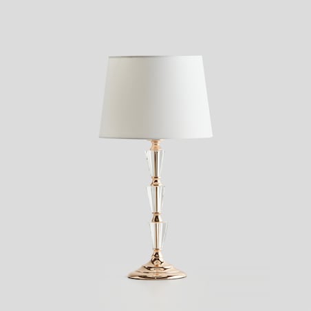 elegancka lampa stołowa z kryształową podstawą izzy