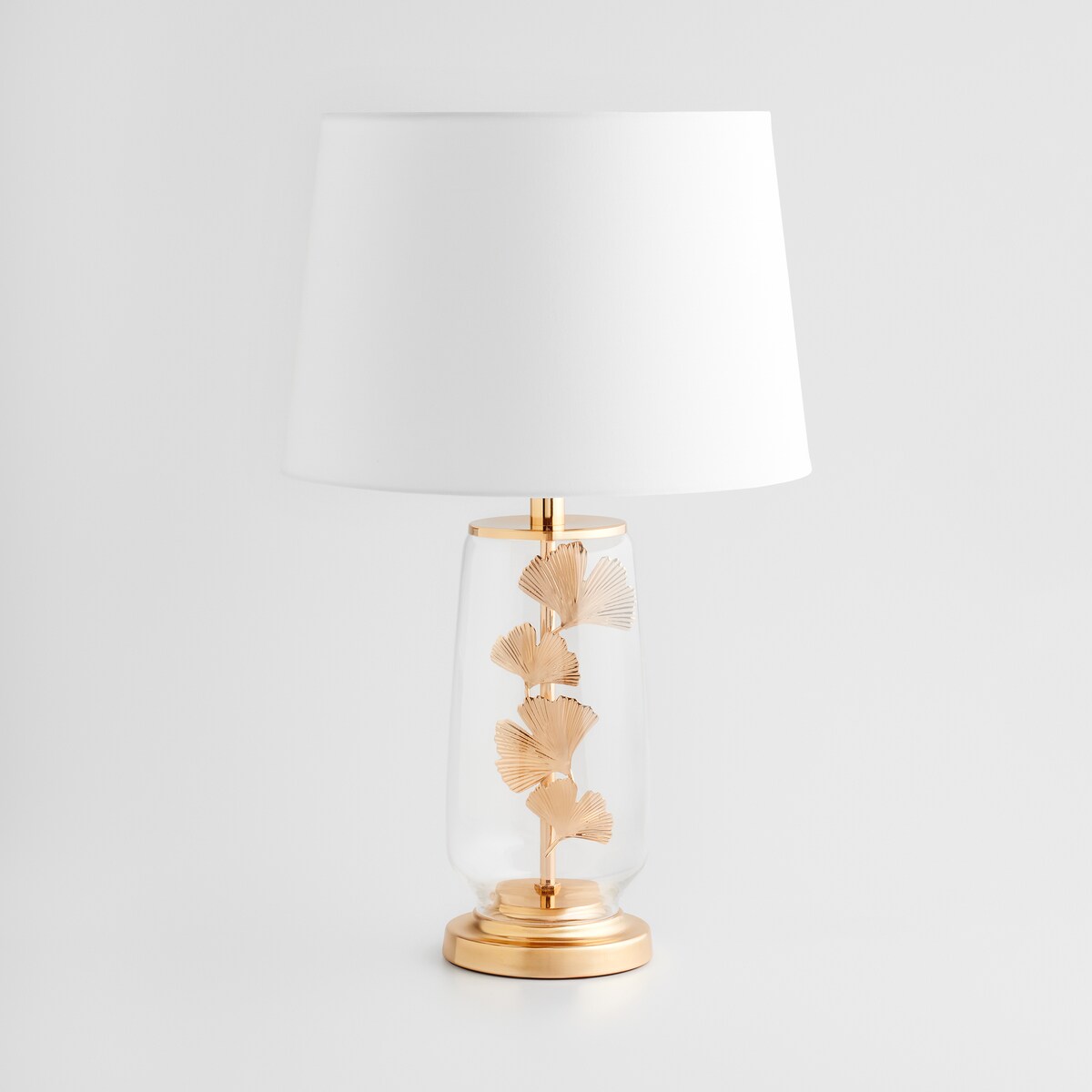 Lampa Stołowa Ginkolux z motywem liściastym