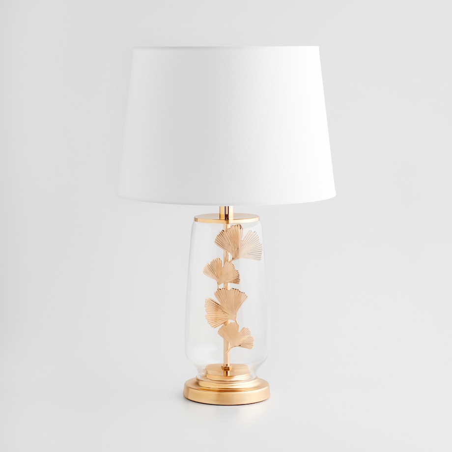 Lampa Stołowa Ginkolux z motywem liściastym