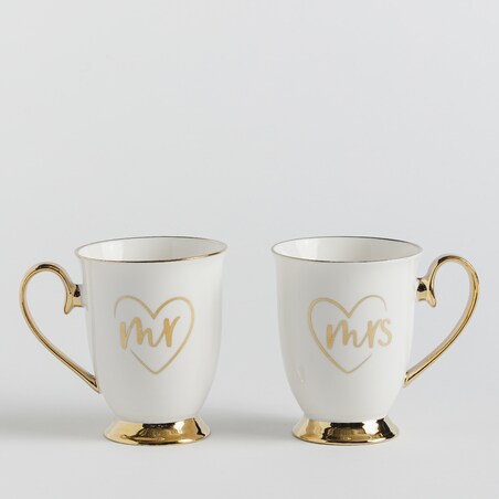 Mug Set Couples Gold 
