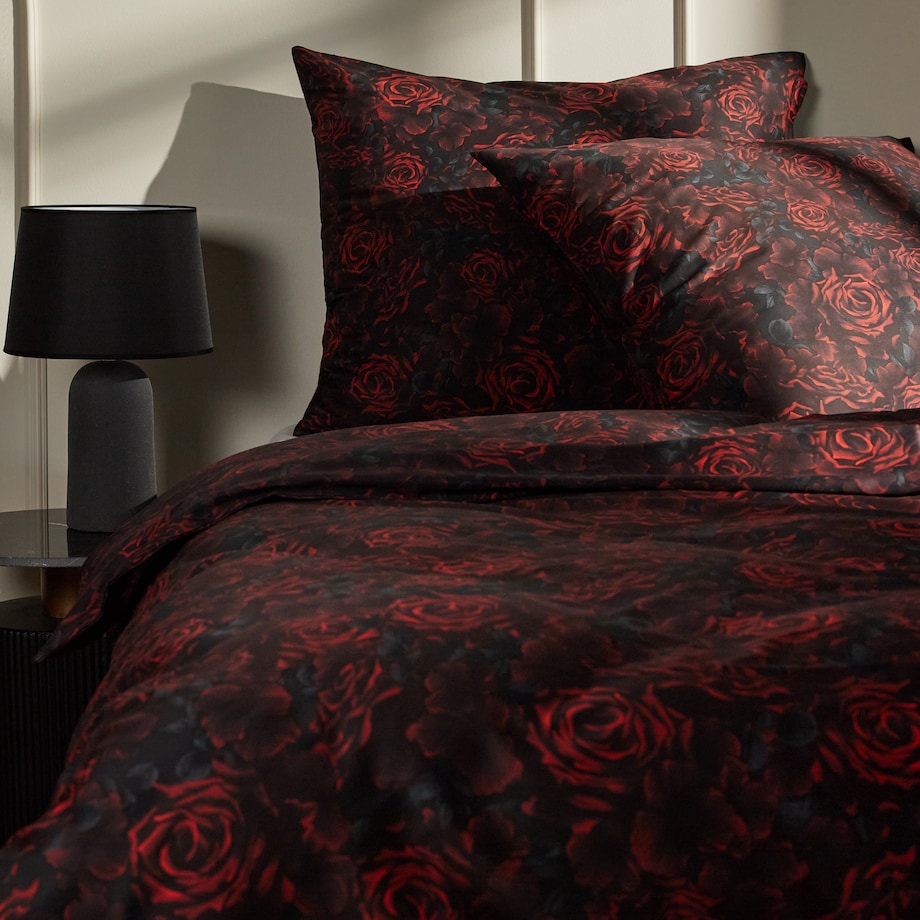 Pościel z bawełny satynowej Estillo 160x200 cm z wzorem kwiatowym