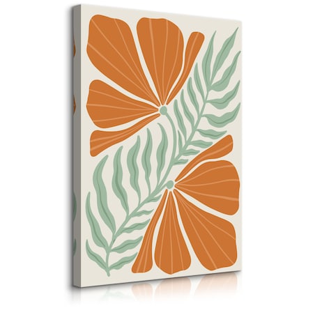Obraz Balijski Pomarańczowy Kwiat 80x120cm