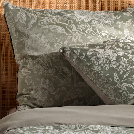 Pościel Żakardowa Virana 160x200 cm z motywem roślinnym