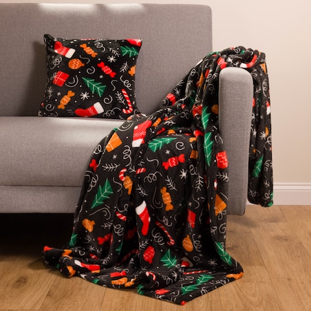 Poszewka Flanelowa Festive table 40x40 cm