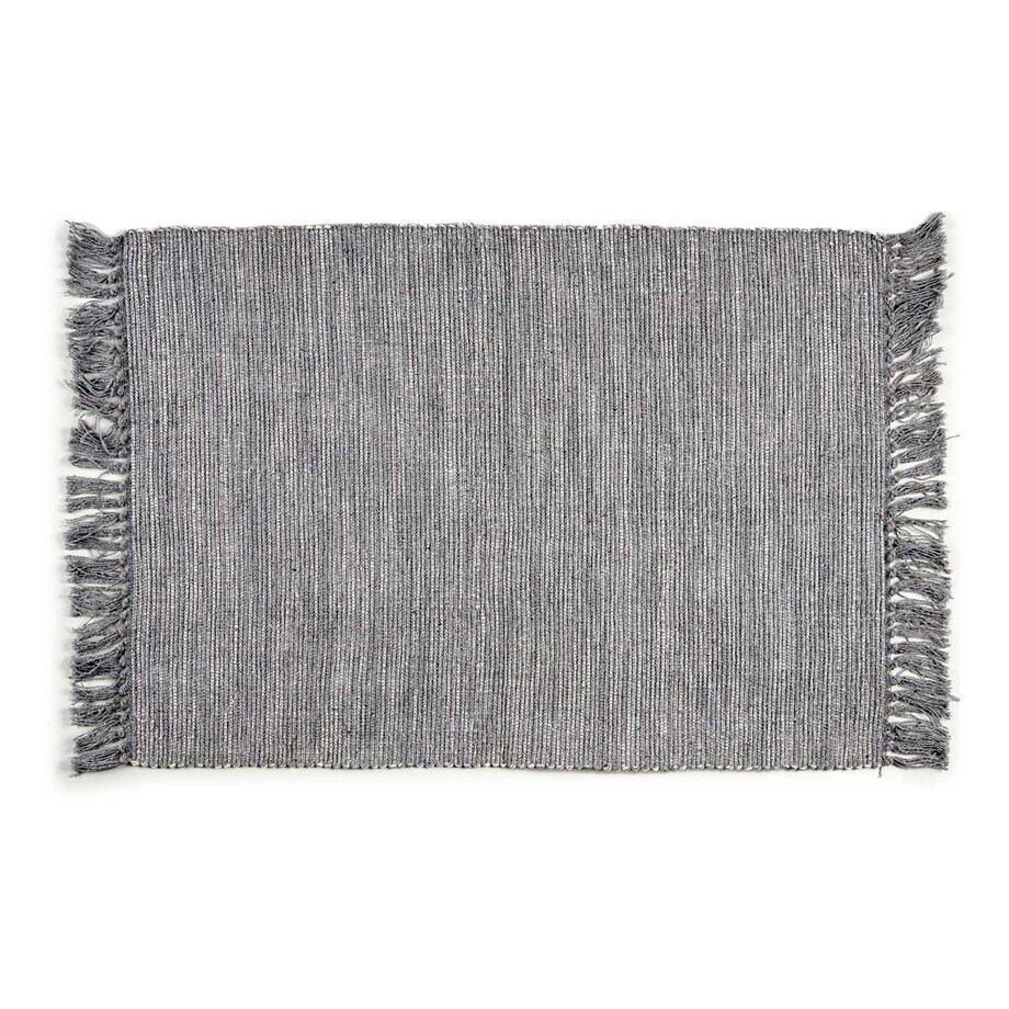 Dywan z frędzlami, 100% bawełny, 180 x 120 cm