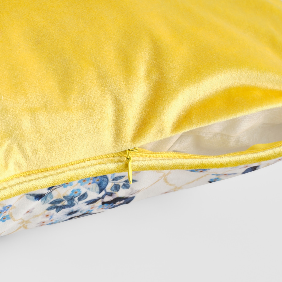 Poszewka z nadrukiem Lemondio 45x45 cm z motywem kwiatowym