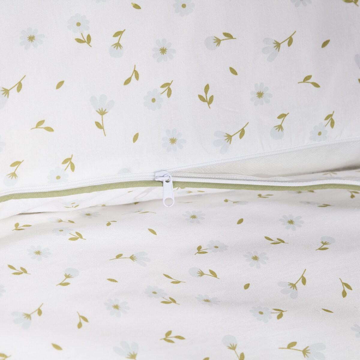 Pościel bawełniana z lamówką Avis 160x200 cm z motywem kwiatowym