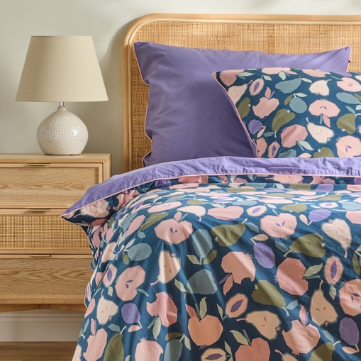 Pościel Bawełniana Fruturo 200x220 cm z motywem owoców