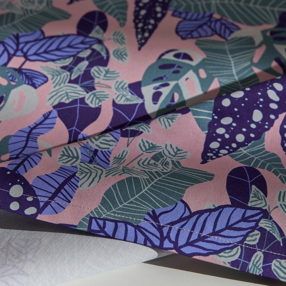 Bieżnik Drukowany Hazel 40x180 cm z motywem roślinnym