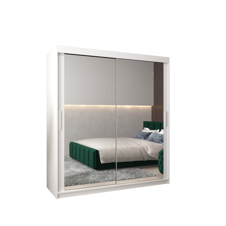 Szafa przesuwna Garderoba TOKYO 3 180 biały/biały