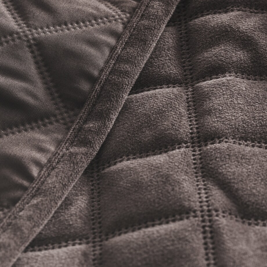 Narzuta Welwetowa w Wytłaczany Geometryczny Wzór Mismi 200x220 cm