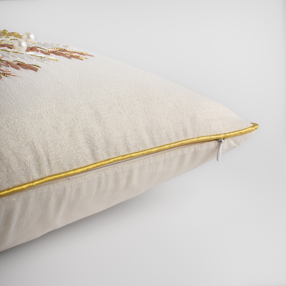 Poszewka Haftowana Arvore 45x45 cm z motywem choinki