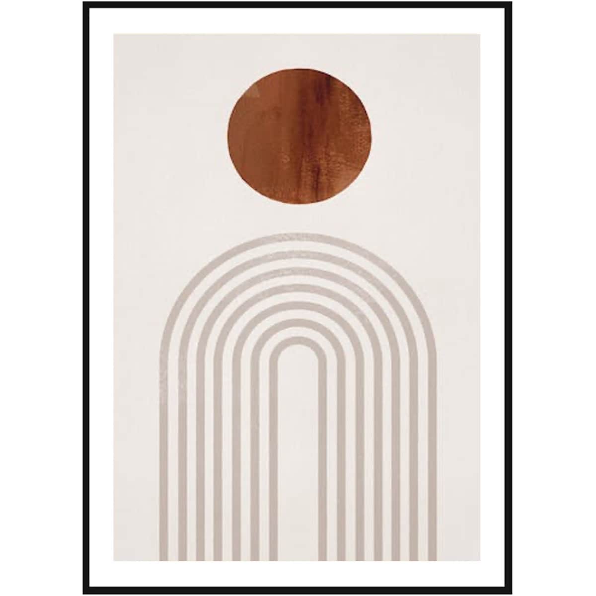 Poster Story, Plakat, Obraz - Brązowy Łuk No3, wymiary 30 x 42 cm
