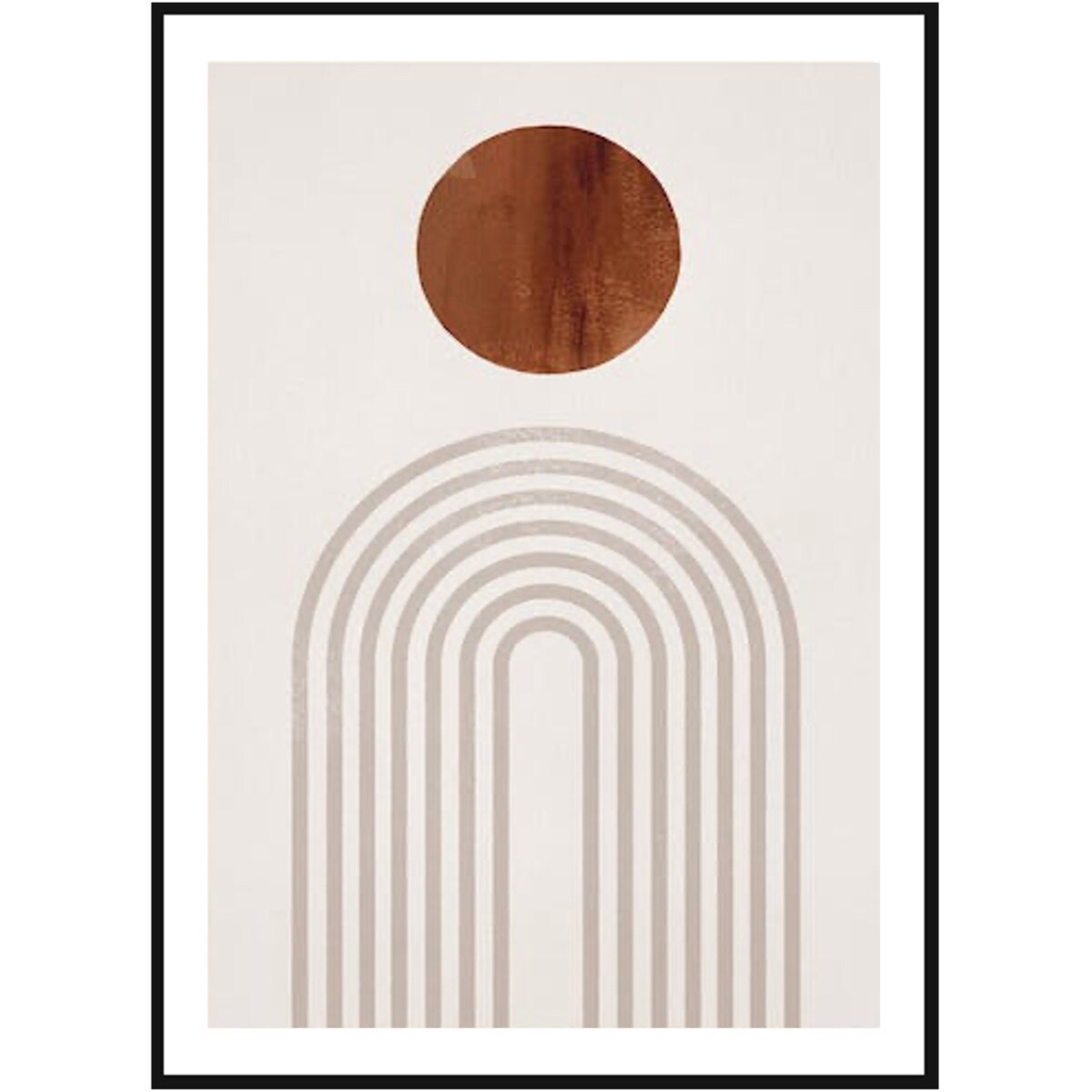 Poster Story, Plakat, Obraz - Brązowy Łuk No3, wymiary 30 x 42 cm