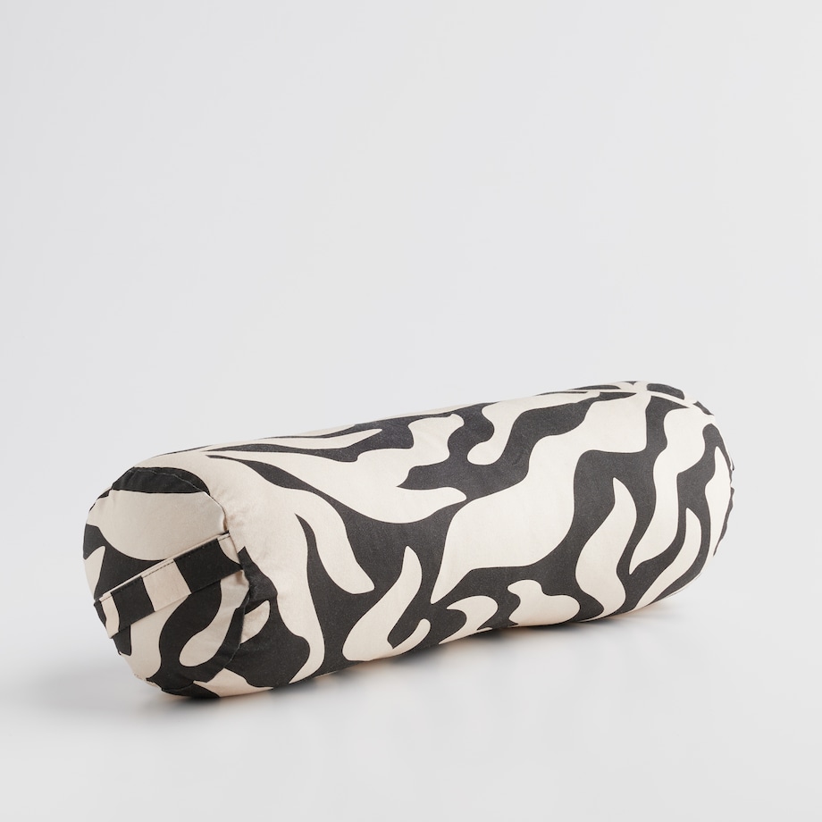 Poduszka Dekoracyjna Wałek Kamea z motywem liści