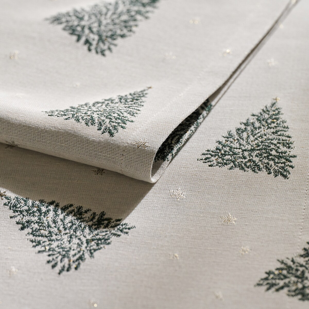 Bieżnik Żakardowy Feriados 40x180 cm z motywem choinki