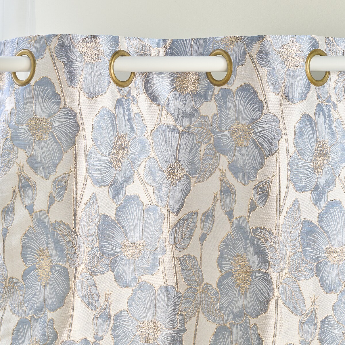 Zasłona Żakardowa Makowka 140x250 cm z motywem kwiatowym