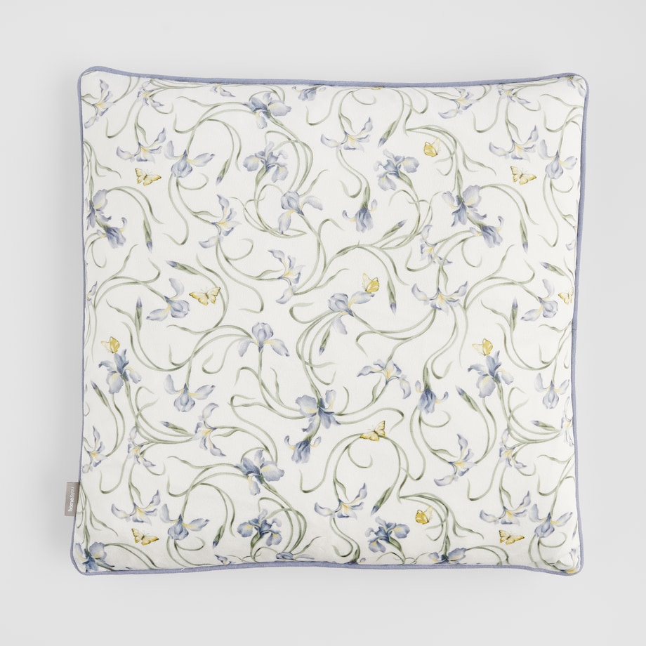 Poszewka z nadrukiem Irisoni 45x45 cm z motywem kwiatowym