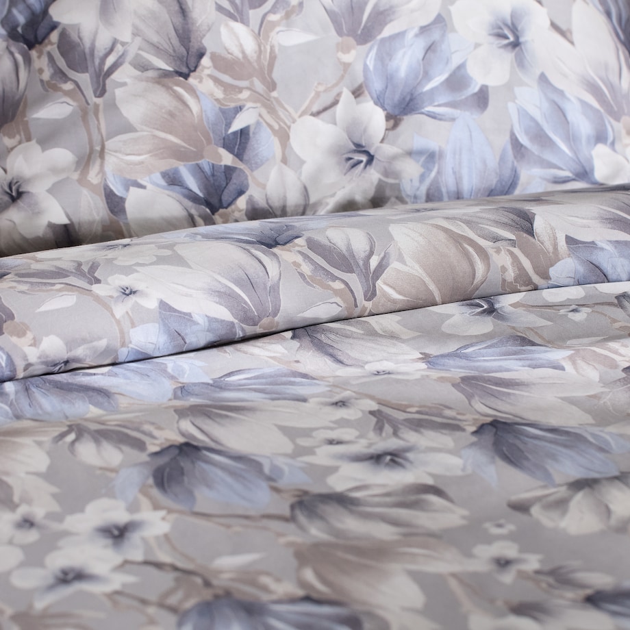 Pościel z bawełny satynowej Fladis 200x220 cm z motywem kwiatowym