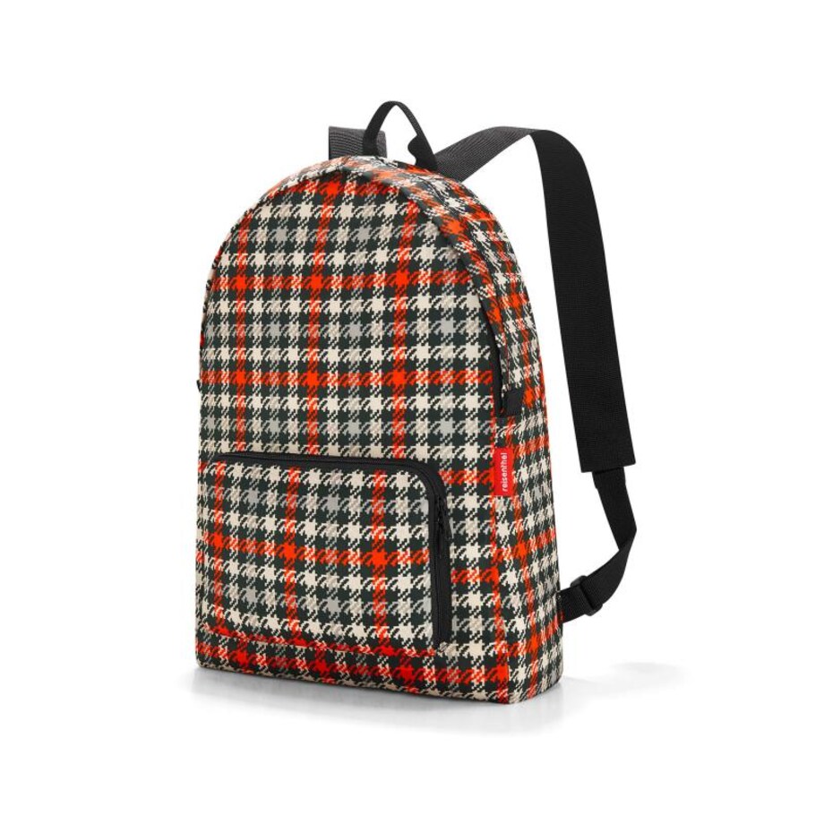 Plecak mini maxi rucksack glencheck red - poliester, 14 l