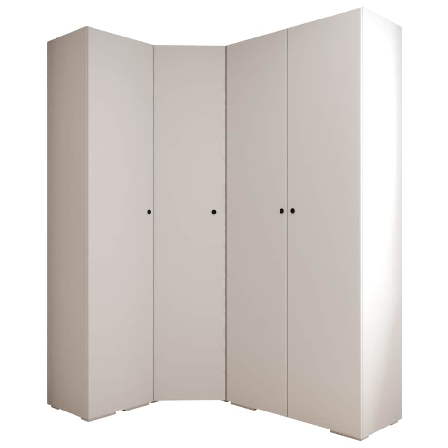 Garderoba wysoka do przedpokoju INOVA 2 Z3 biały+czarny