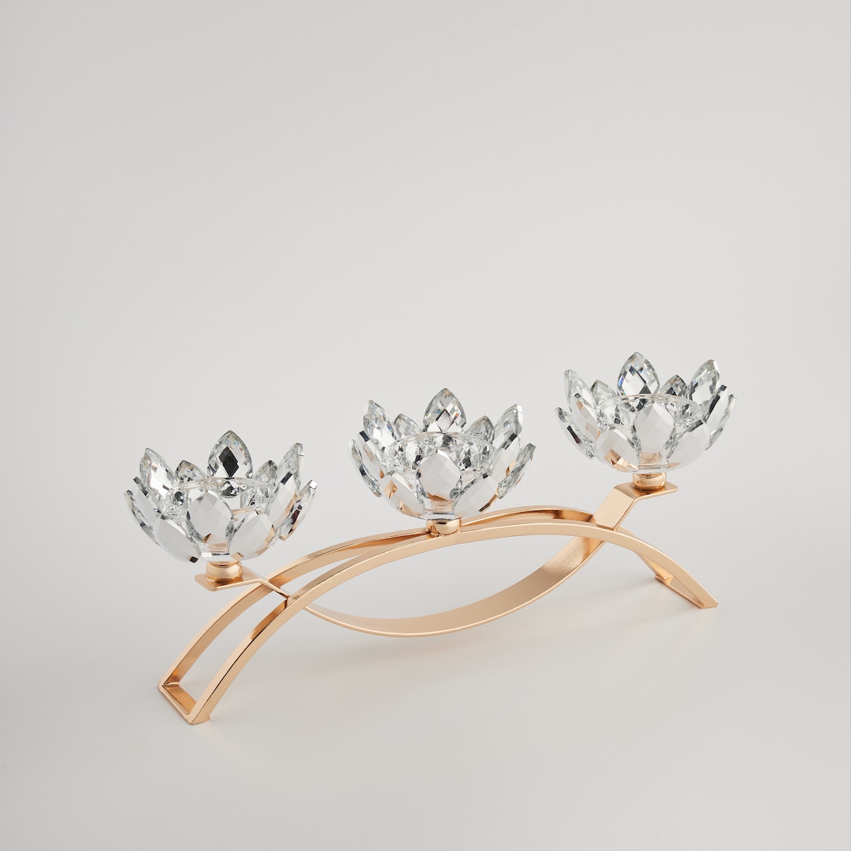 Świecznik potrójny Cristal shine small trio