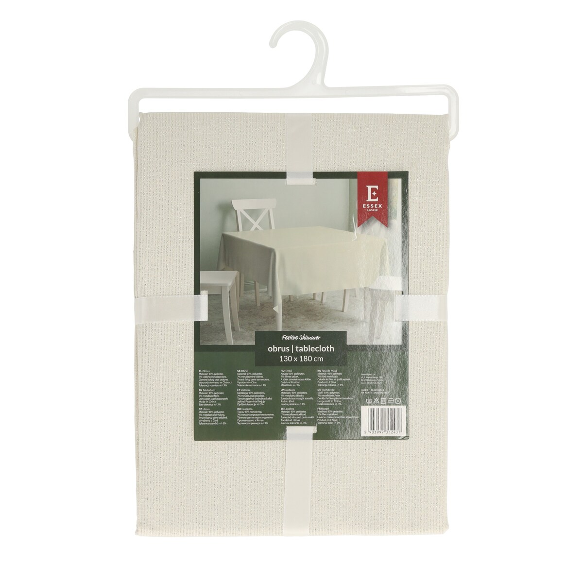 Obrus Żakardowy Festive Shimmer 130x180 cm