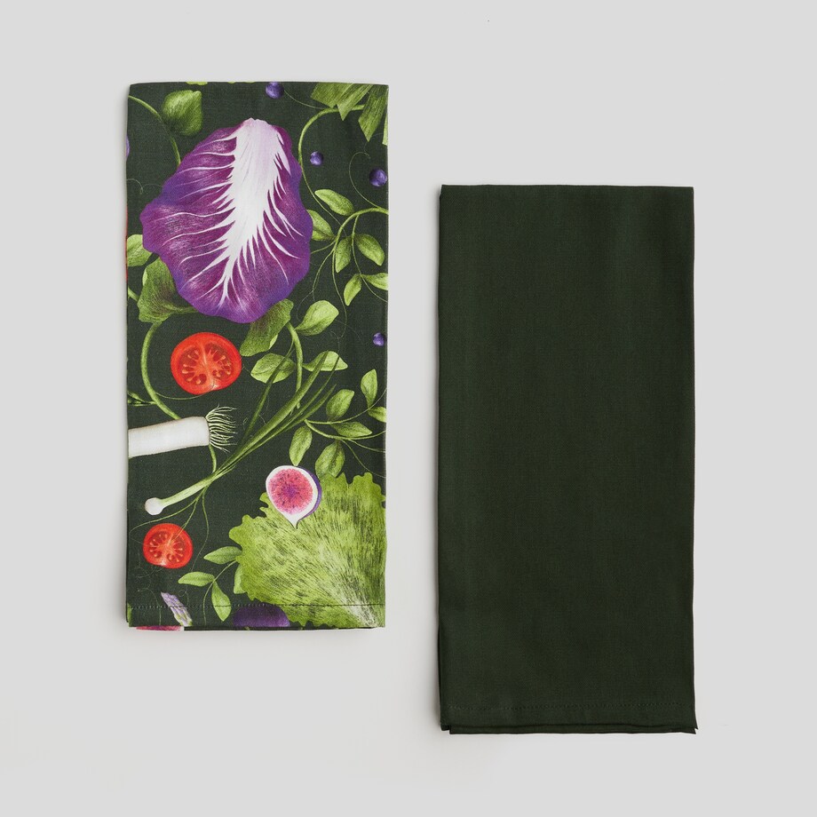 Komplet Ścierek Ensalada 45x65 cm z motywem warzyw