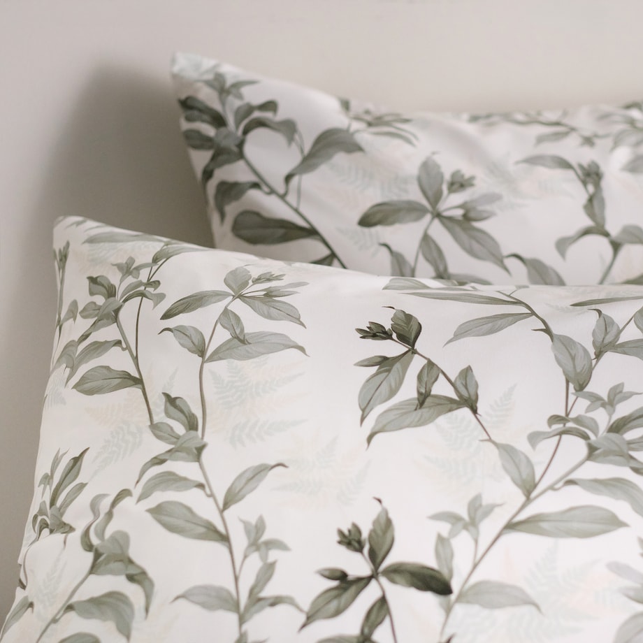 Pościel Z Mikrofibry Dahila 160x200 cm z motywem roślinnym