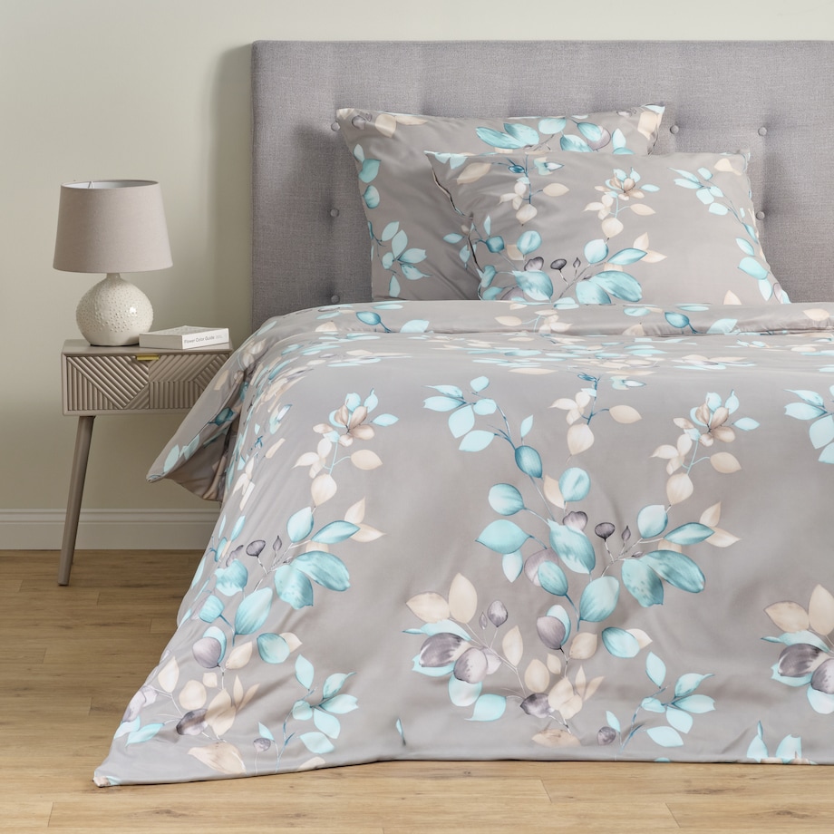 Pościel Z Mikrofibry Roisi 160x200 cm z motywem liściastym