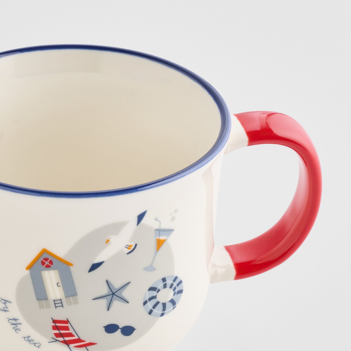 Kubek Pelora z motywem morskim