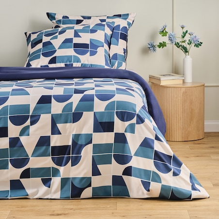 Pościel Z Mikrofibry Gimo 160x200 cm z motywem geometrycznym