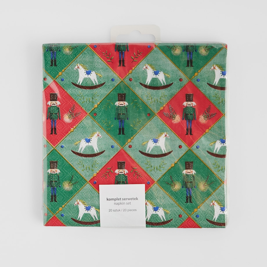 Komplet Serwetek Nutpacher z motywem dziadka do orzechów