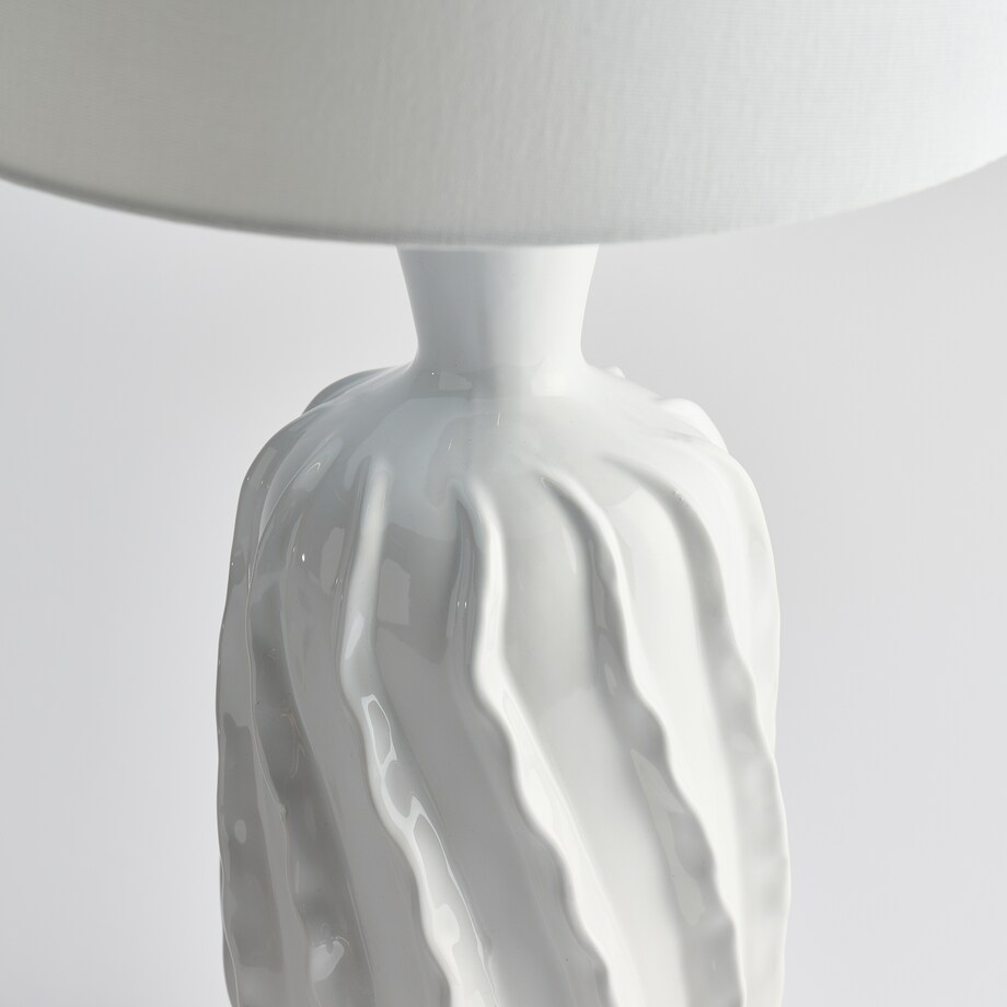 lampa stołowa z ceramiczną podstawą olida