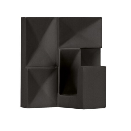 Kleine Wolke Brinkle Hooks Wieszak ścienny czarny samoprzylepny 5x5 cm