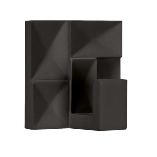 Kleine Wolke Brinkle Hooks Wieszak ścienny czarny samoprzylepny 5x5 cm