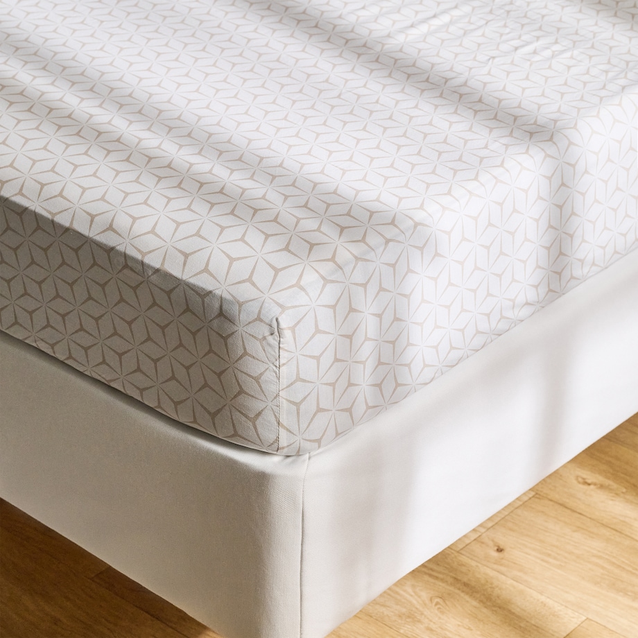 Prześcieradło Z Gumką Virelli 180x200 cm z motywem geometrycznym