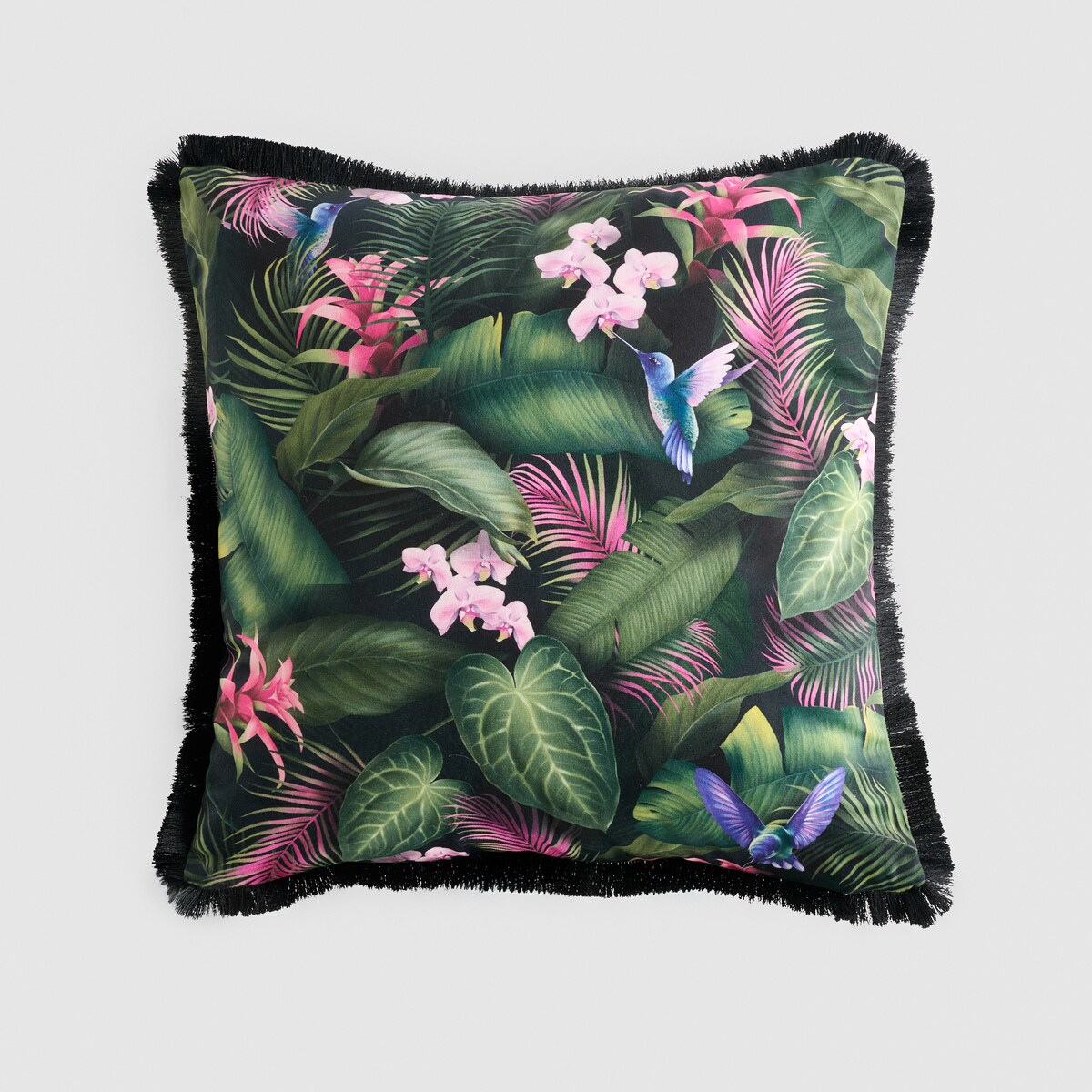 Poszewka z nadrukiem Tripio 45x45 cm z motywem kwiatowym