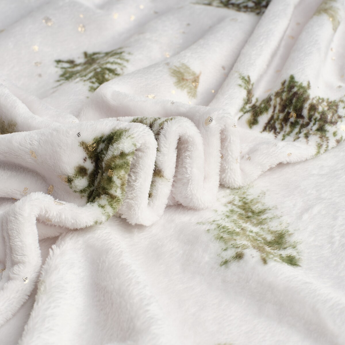 Drukowany koc Cosmerry 150x200 cm z motywem choinki