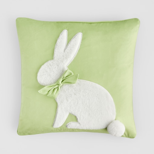 Poszewka Welwetowa Leprisio 45x45 cm z motywem królika