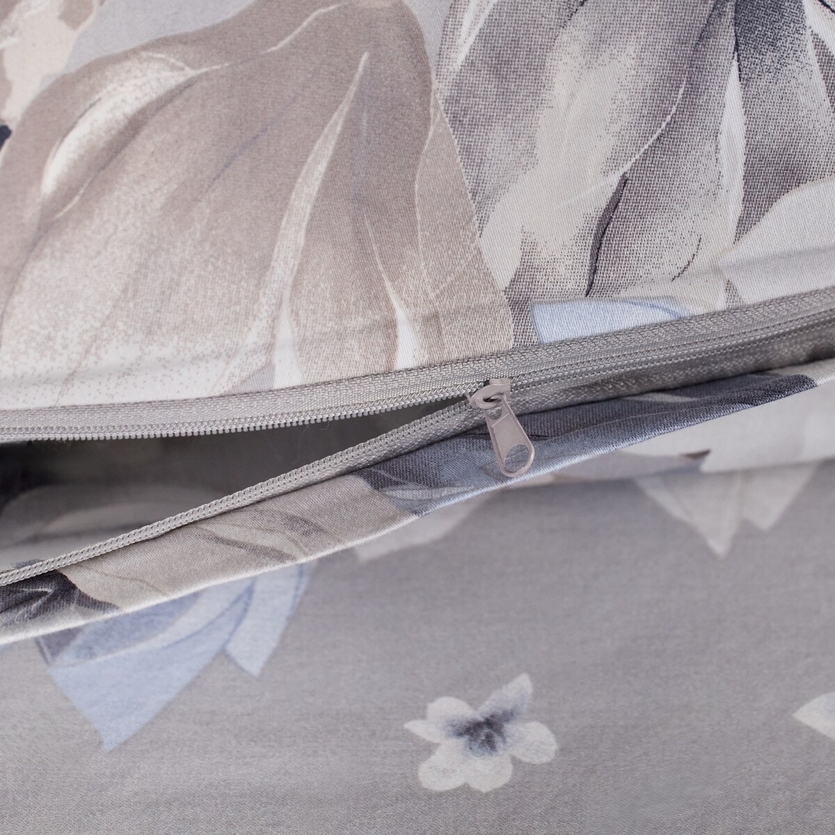 Pościel z bawełny satynowej Fladis 160x200 cm z wzorem kwiatowym