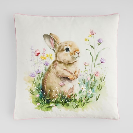Poszewka Haftowana Bunnelle 45x45 cm z motywem królika