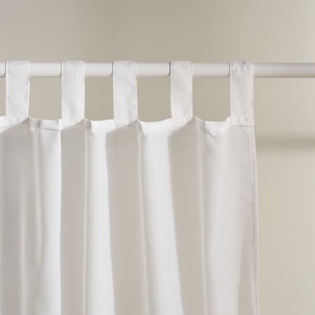 Firana haftowana Lucks 140x250 cm z motywem kwiatowym