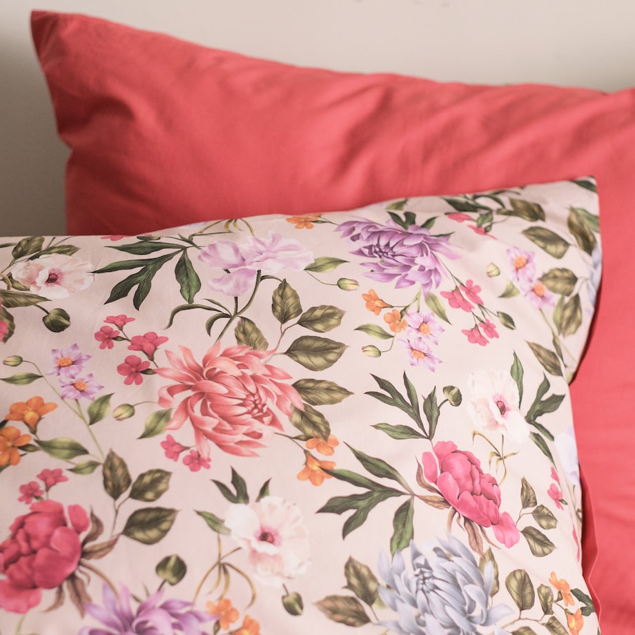 Pościel Bawełniana Tenebrosa 200x220 cm z motywem kwiatowym