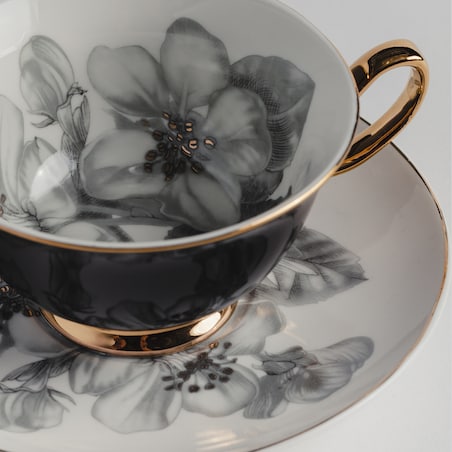Cup With Saucer Ennie Black 