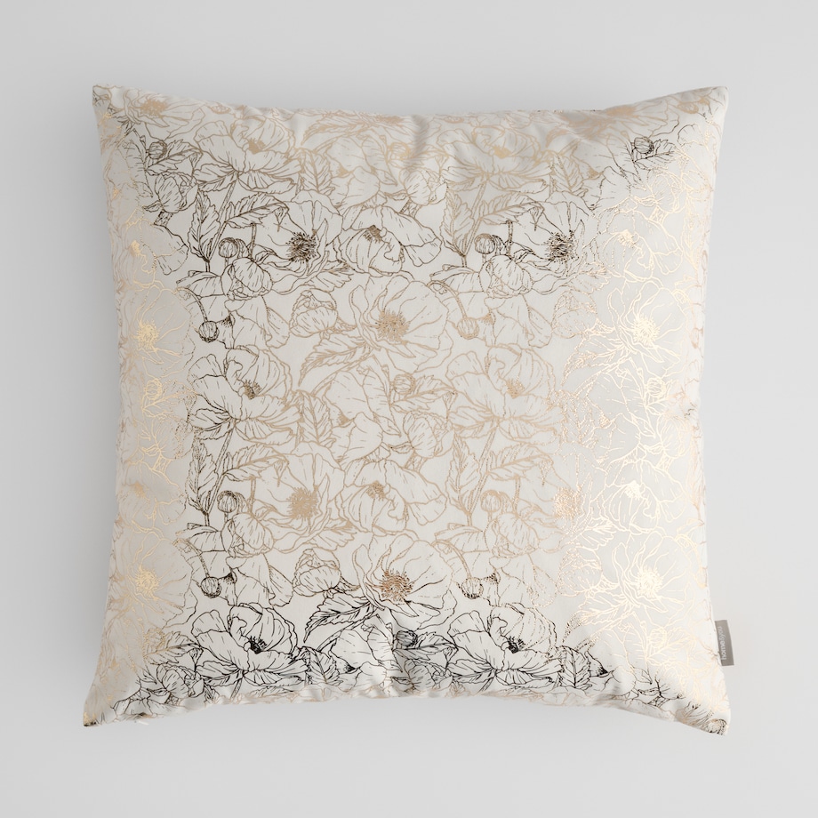 Poszewka Welwetowa Casinosis 45x45 cm z motywem kwiatowym